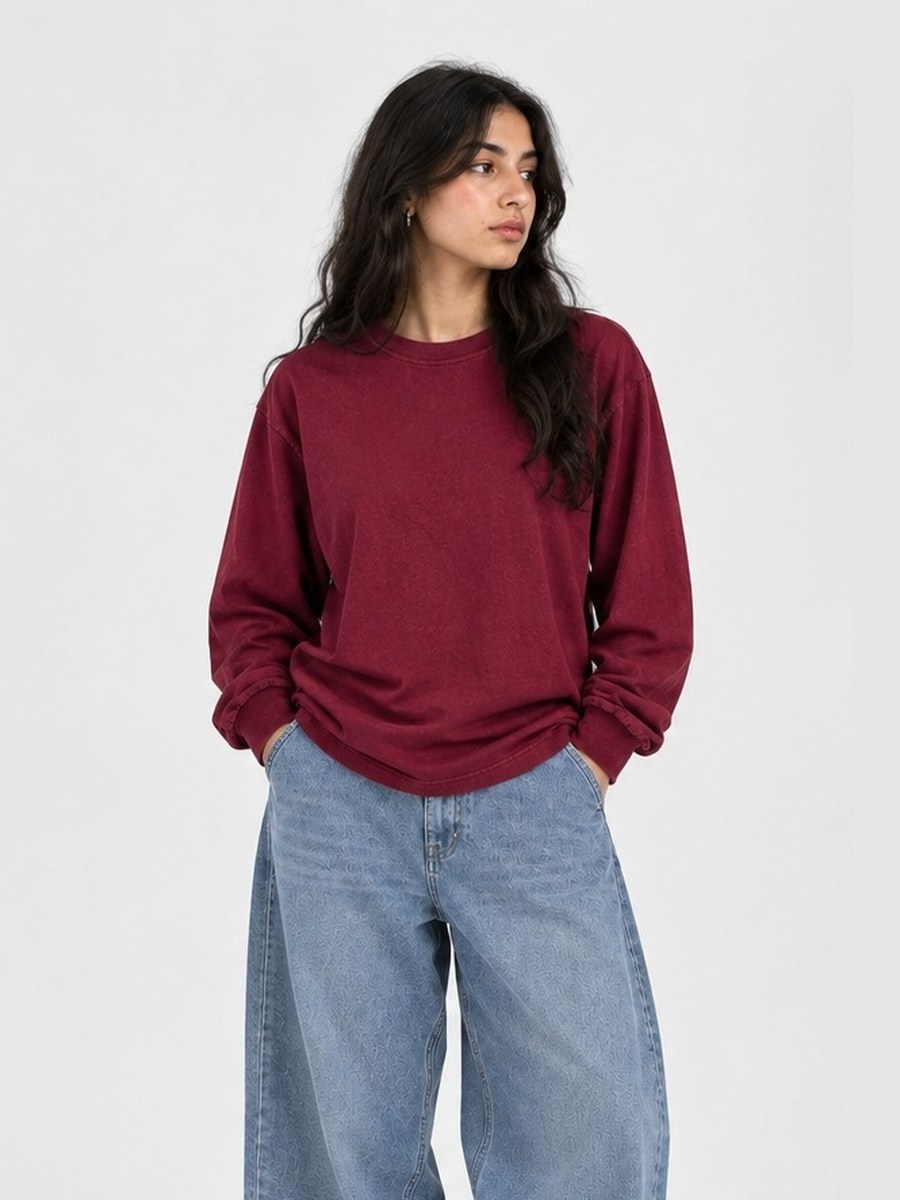 Rose & Pen Long Sleeve Tee — front